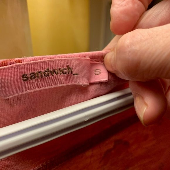 Sandwich Dress, Midi, Size Small, Soft pink Floral, Strech Jersey. So flattering - Picture 7 of 12